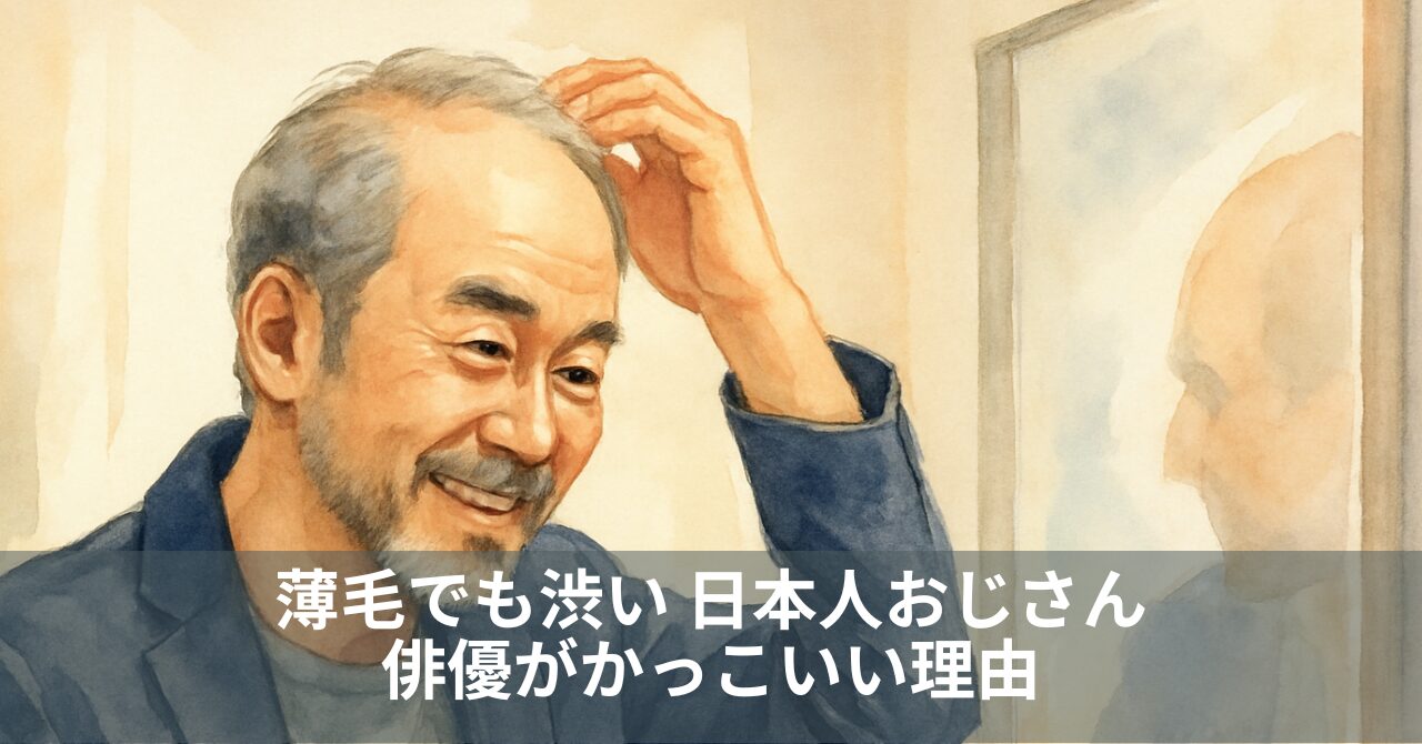 薄毛でも渋い 日本人おじさん俳優がかっこいい理由